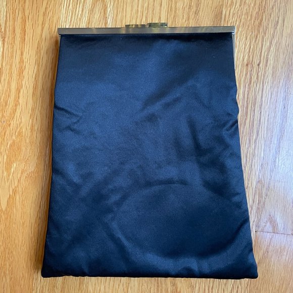 Club Monaco Silk Clutch in Black - Picture 2 of 4